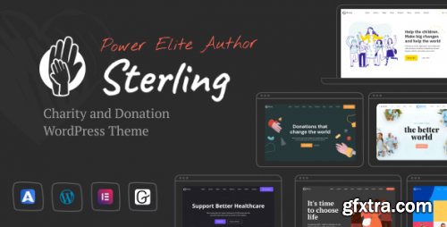 Themeforest - Sterling - Charity &amp; Donation WordPress Theme 2320578 v3.0.8 - Nulled