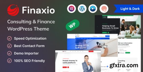 Themeforest - Finaxio - Consulting &amp; Finance WordPress Theme 47447169 v1.0.1 - Nulled