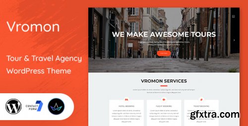 Themeforest - Vromon - Tour &amp; Travel Agency WordPress Theme 21047408 v1.9 - Nulled