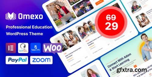 Themeforest - Omexo - Education &amp; Online Courses WordPress Theme 32548196 v1.5.5 - Nulled
