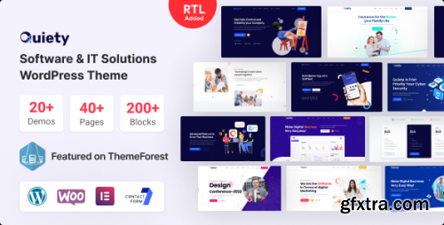 Themeforest - Quiety – Software &amp; IT Solutions WordPress Theme 34482722 v5.0.0 - Nulled