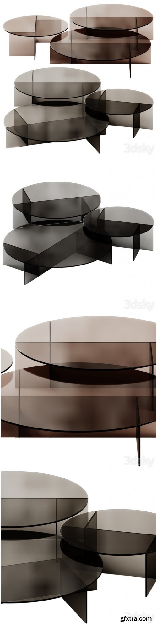 SESTANTE Round Coffee Tables by Tonelli Design