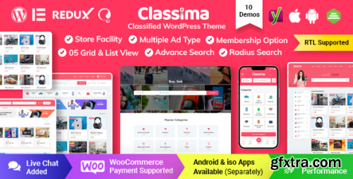 Themeforest - Classima – Classified Ads WordPress Theme 24494997 v2.2.14 - Nulled