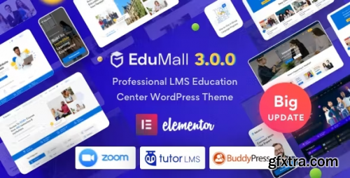 Themeforest - EduMall - Professional LMS Education Center WordPress Theme 29240444 v3.5.1 - Nulled