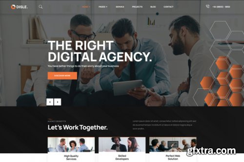 Themeforest - Disle - Digital Agency Elementor Template Kit 47640499 v1.0.0 - Nulled