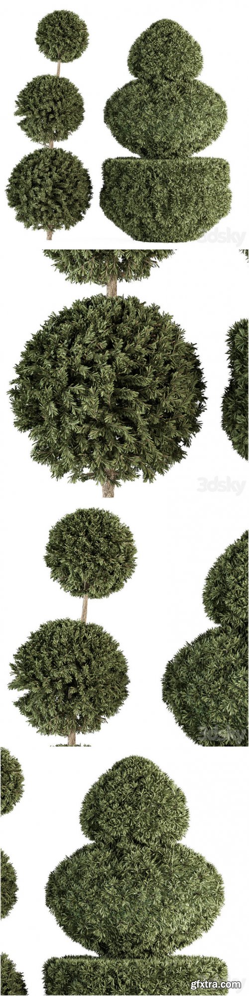 Topiary shape Bush – Bush Set 65