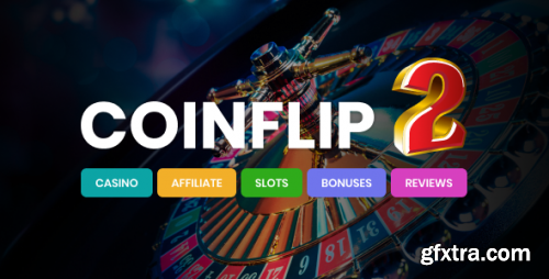 Themeforest - Coinflip - Casino Affiliate &amp; Gambling WordPress Theme 26390520 v2.6 - Nulled