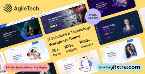 Themeforest - IT Solutions &amp; Technology Multi-Purpose Elementor WordPress Theme  - Agiletech 44091185 v1.0.6 - Nulled