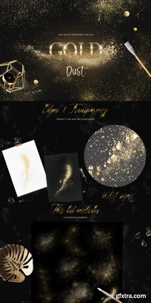  Gold Dust Clipart, Dust Overlay