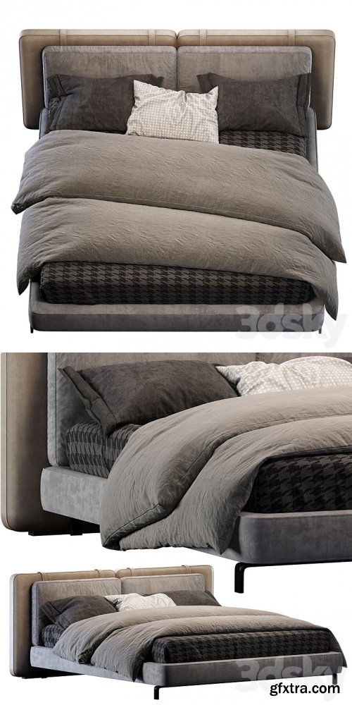 Minotti bed Tatlin "Soft"