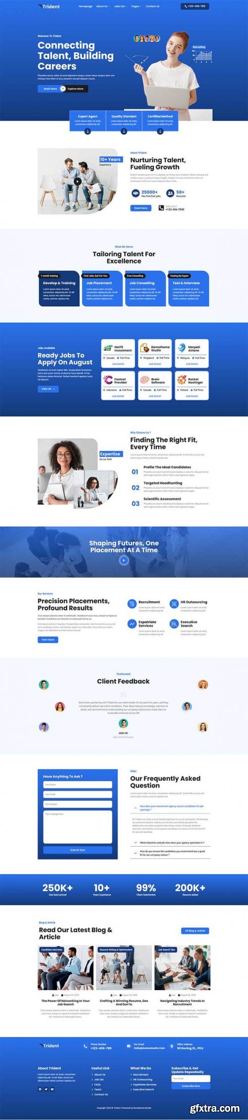 Themeforest - Trident - Human Resources &amp; Recruitment Agency Elementor Template Kit 47716969 v1.0.0 - Nulled