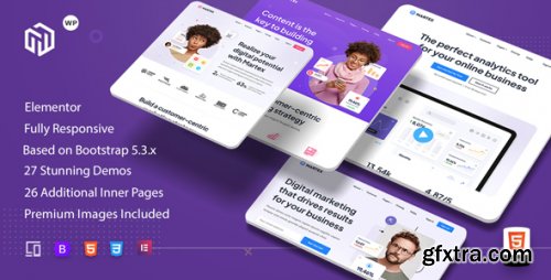 Themeforest - Martex - Software, SaaS &amp; Startup Landing Page WordPress Theme 47441503 v1.0.4 - Nulled