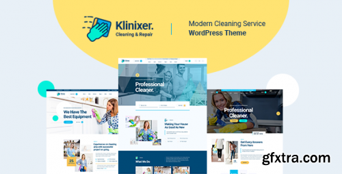 Themeforest - Klinixer - Cleaning Services WordPress Theme + RTL 27916497 v1.0.8 - Nulled