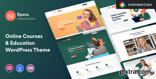 Themeforest - Epora - Online Courses &amp; Education WordPress Theme 39028042 v1.0.6 - Nulled