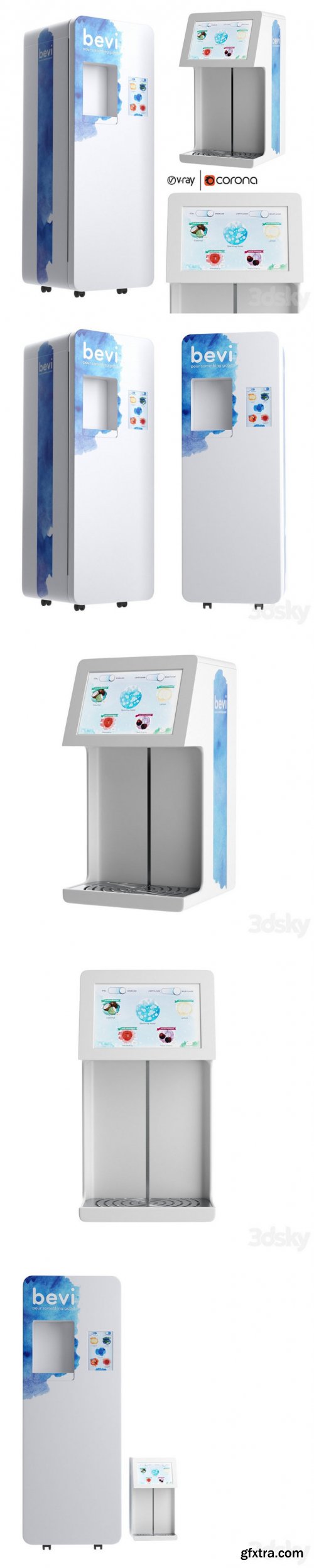 Countertop and Standup Bevi Fresh Water Dispenser