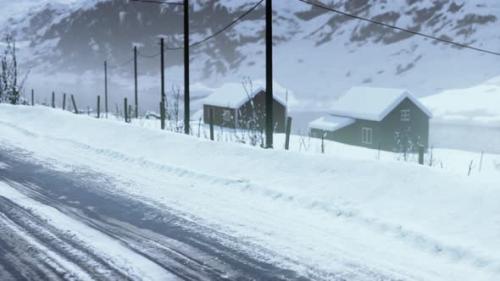 Videohive - Small Wooden Houses in Norway - 47758354 - 47758354