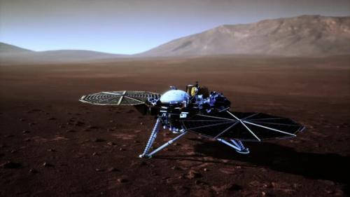 Videohive - Insight Mars Exploring the Surface of Red Planet Elements Furnished By NASA - 47758445 - 47758445