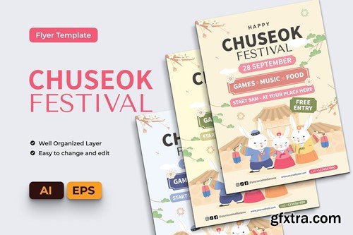 Festival Chuseok Flyer Ai & EPS Template 55XUZK7