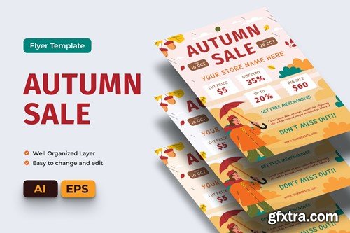 Autumn Sale Promo Flyer Ai & EPS Template GAYJAA7