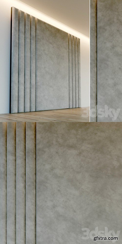 Decorative wall. Soft panel. 71