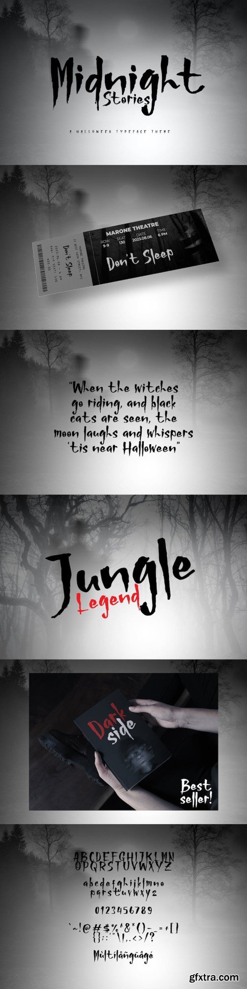 Midnight Stories horror sans serif