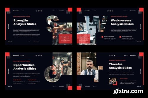 Pangkas - Barbershop & Shaving Powerpoint Template KP8CBPD