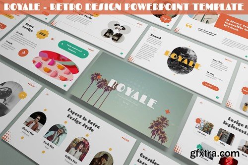 Royale - Retro Design Powerpoint Template 8M3UX4Z