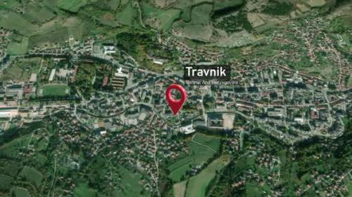 Videohive - Travnik City Map Zoom (Bosnia and Herzegovina) from Space to Earth - 47739363 - 47739363