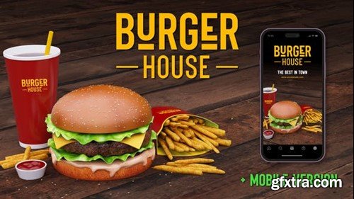 Videohive Burger House Logo Reveal 46354792