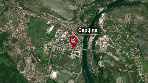 Videohive - Čapljina City Map Zoom (Bosnia and Herzegovina) from Space to Earth - 47739378 - 47739378