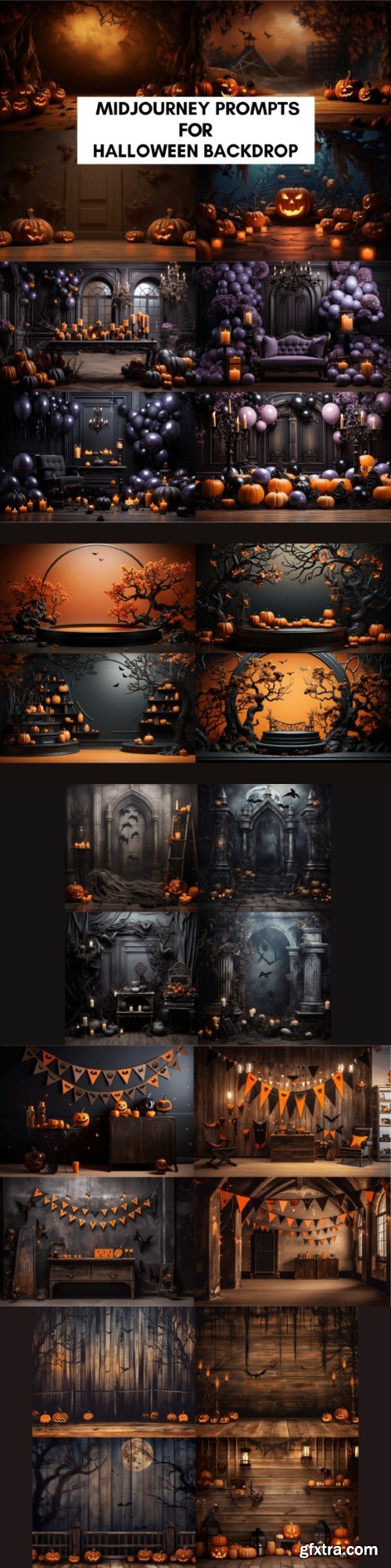 Prompts for Halloween Backdrop