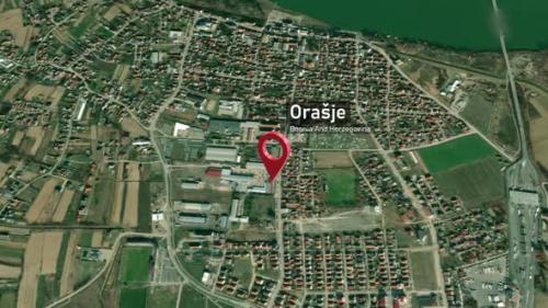 Videohive - Orašje City Map Zoom (Bosnia and Herzegovina) from Space to Earth - 47739379 - 47739379