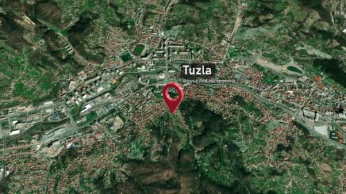 Videohive - Tuzla City Map Zoom (Bosnia and Herzegovina) from Space to Earth - 47739381 - 47739381