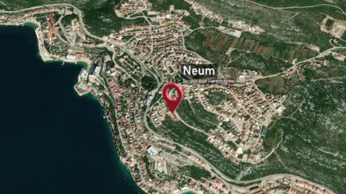 Videohive - Neum City Map Zoom (Bosnia and Herzegovina) from Space to Earth - 47739382 - 47739382