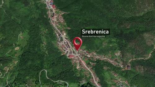 Videohive - Srebrenica City Map Zoom (Bosnia and Herzegovina) from Space to Earth - 47739383 - 47739383