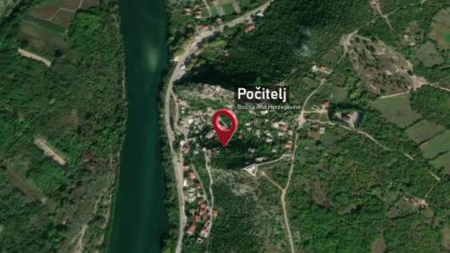 Videohive - Počitelj City Map Zoom (Bosnia and Herzegovina) from Space to Earth - 47739384 - 47739384