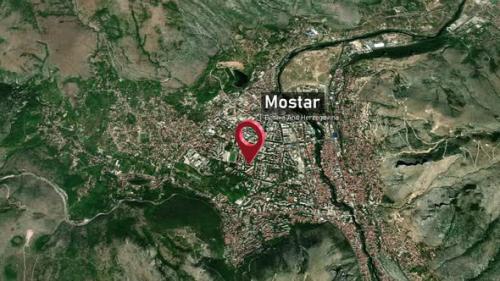 Videohive - Mostar City Map Zoom (Bosnia and Herzegovina) from Space to Earth - 47739386 - 47739386