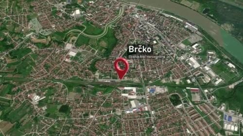 Videohive - Brčko City Map Zoom (Bosnia and Herzegovina) from Space to Earth - 47739387 - 47739387