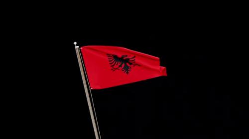 Videohive - Albania Flag Transition - 47745475 - 47745475