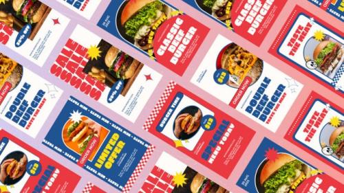 MotionArray - Spake Burger Shop Social Stories - burger
