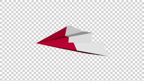 Videohive - Indonesia Flag Paper Airplane - 47745628 - 47745628