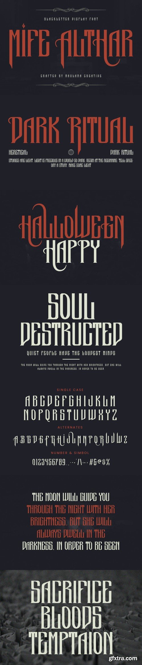 Mife Althar Blackletter Display Font