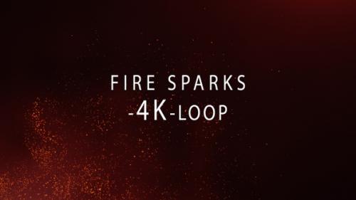 Videohive - Fire Particles 4K Overlay - 47751198 - 47751198