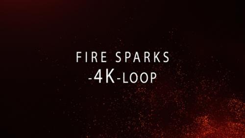 Videohive - Fire Particles 4K Overlay - 47751204 - 47751204