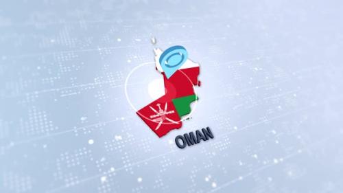 Videohive - Oman Map With Marker - 47738497 - 47738497