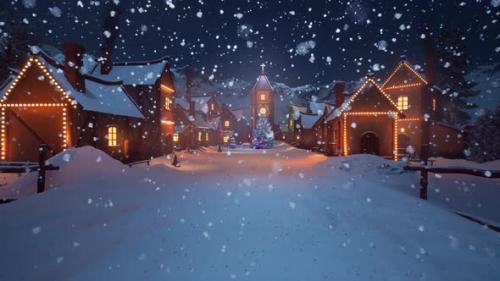 Videohive - Walk in the snowy town - 47740547 - 47740547