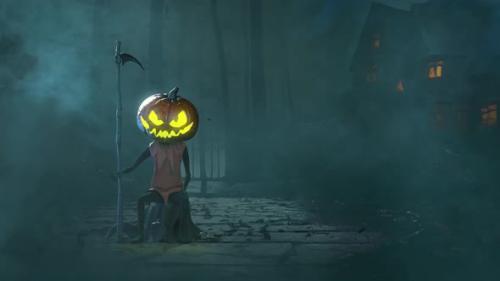 Videohive - Pumpkin Man Halloween Promo Without Text - 47743786 - 47743786