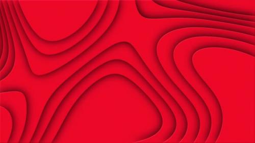 Videohive - Red cutted abstract background pattern of lines and waves - 47743993 - 47743993