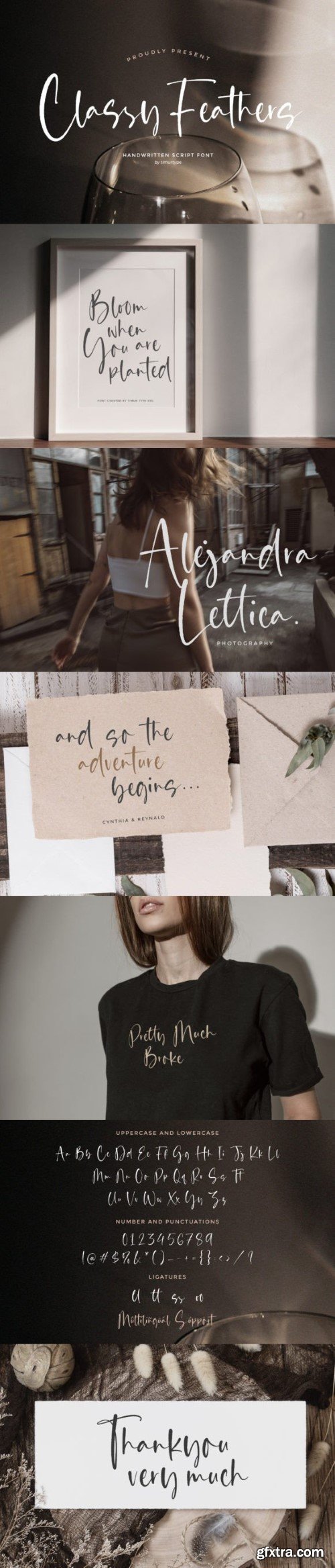 Classy Feathers Font