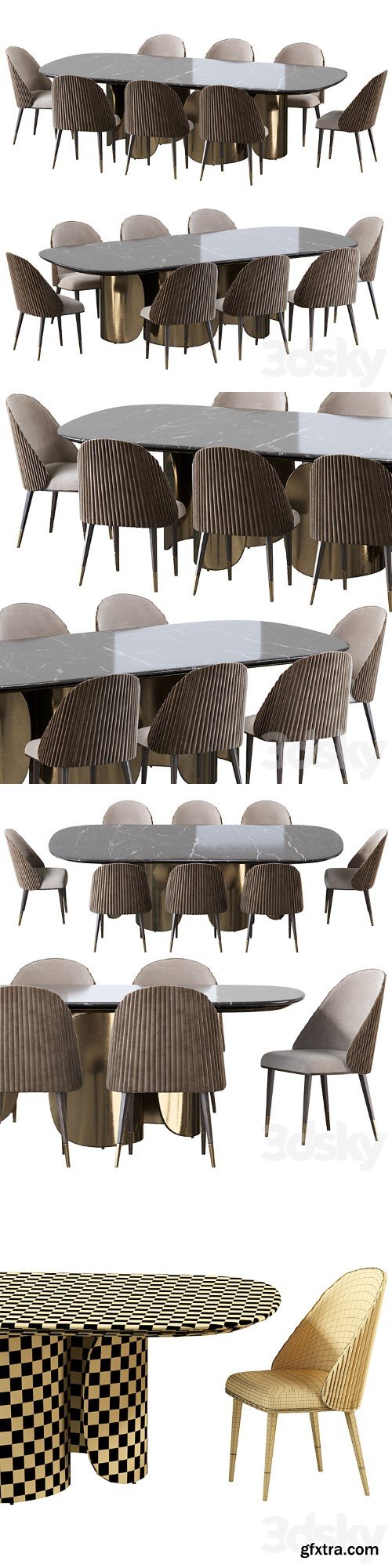 Oscar Opera Contemporary Table and Chair Diva Sb